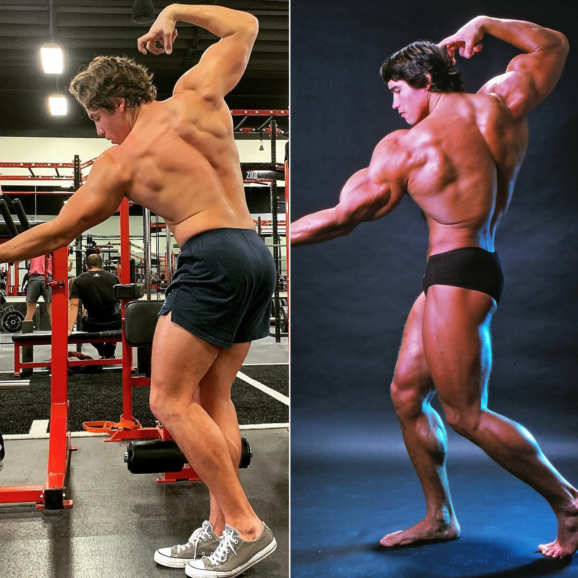 Arnold Schwarzenegger’s Son Joseph Baena Recreates Actor's Body Builder Pose