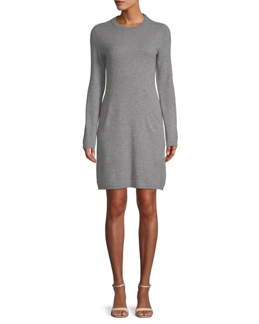 Cashmere Saks Fifth Avenue Cashmere Shift Sweaterdress