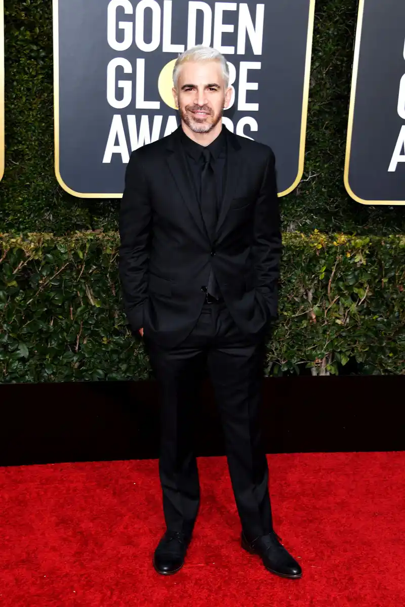 UsWeekly/ Stylish - Twitter Is Losing Their Minds Over Chris Messina's Platinum Blonde Hair on the 2019 Golden Globes Red Carpet