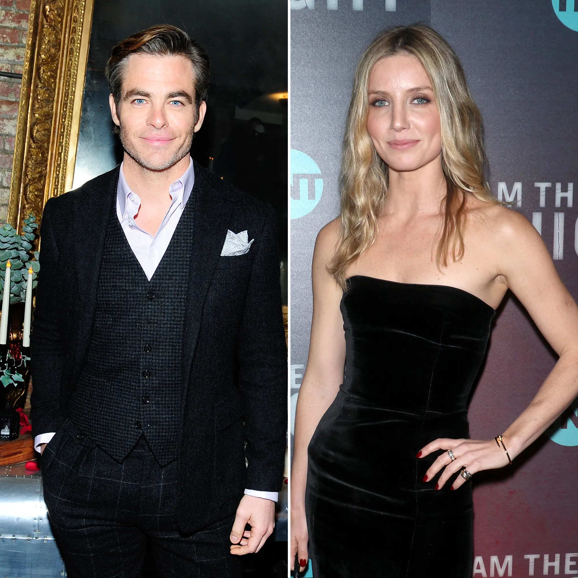 Chris Pine Annabelle Wallis Showed PDA Looked Very Cozy at Afterparty