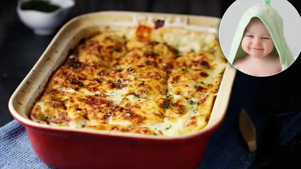 Expectant Couple Uses Colorful Lasagna for Baby's Gender Reveal