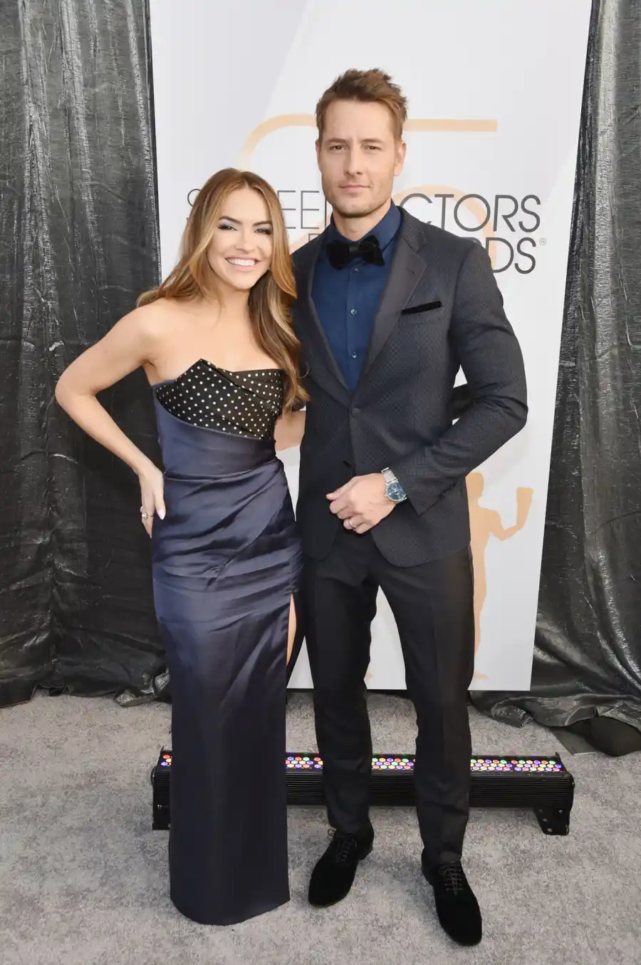 Chrishell Hatley (L) and Justin Hartley SAG Awards 2019
