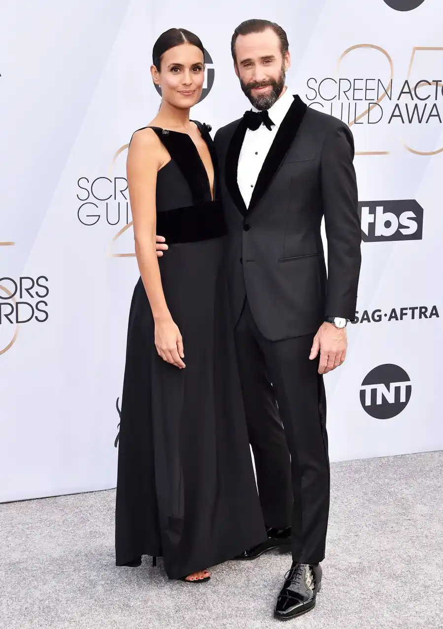SAG Awards 2019 Maria Dolores Dieguez (L) and Joseph Fiennes