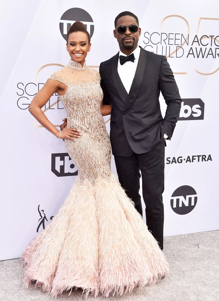 SAG Awards 2019 Ryan Michelle Bathe (L) and Sterling K. Brown