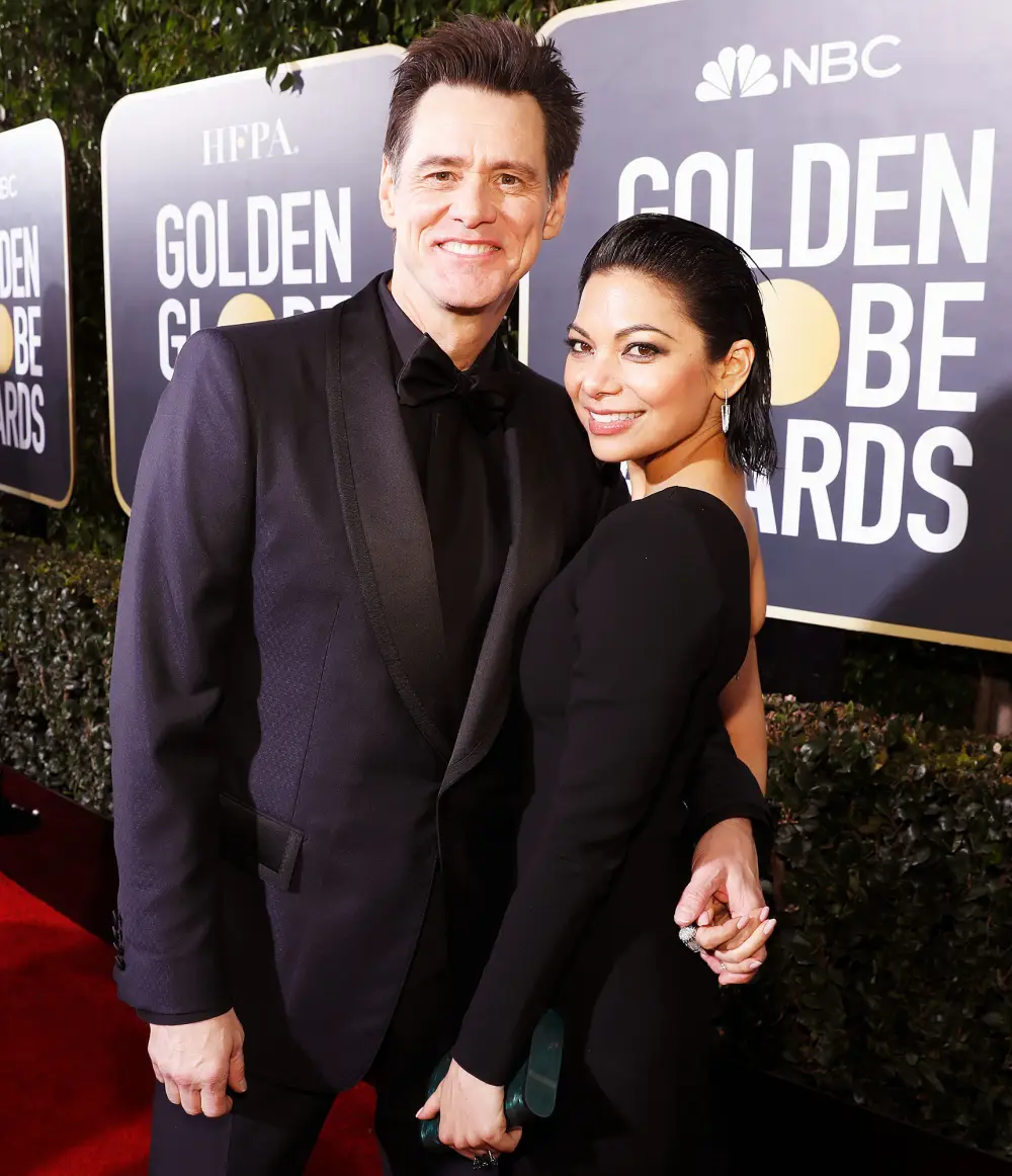 Jim Carrey Ginger Gonzaga Golden Globes 2019
