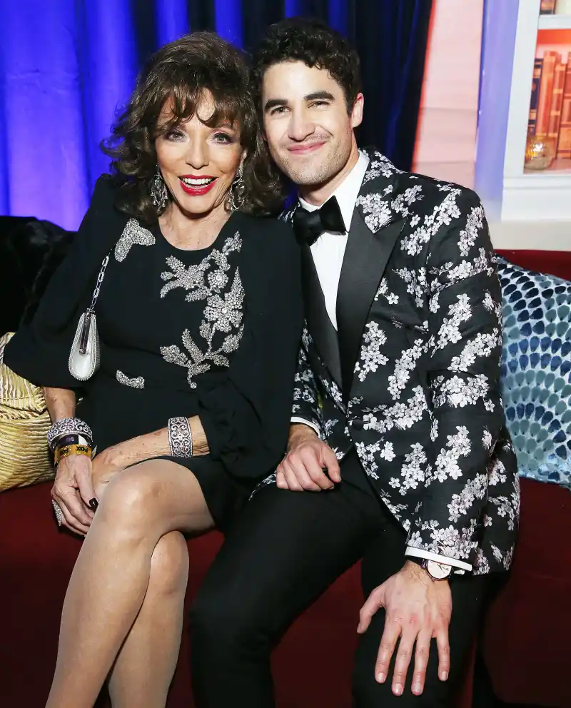 Golden Globes 2019 Afterparties Joan Collins Darren Criss