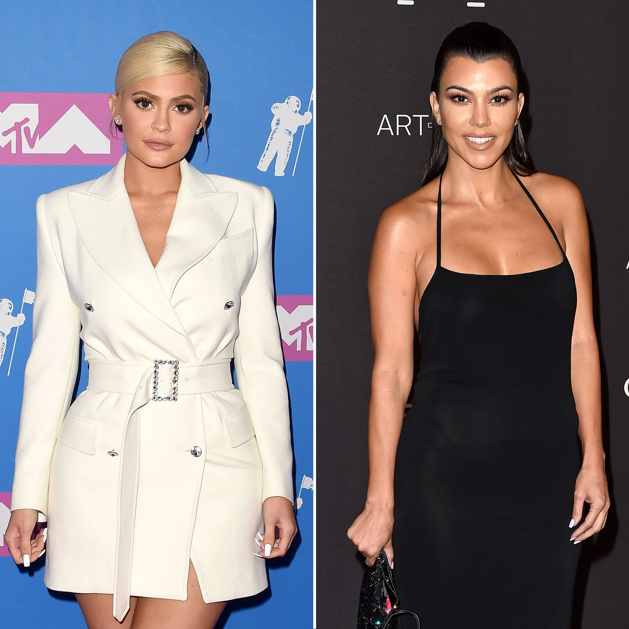 Kylie Jenner and Kourtney Kardashian Cuddle After Having a Tiny Sister Fight