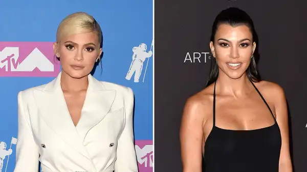 Kylie Jenner and Kourtney Kardashian Cuddle After Having a Tiny Sister Fight