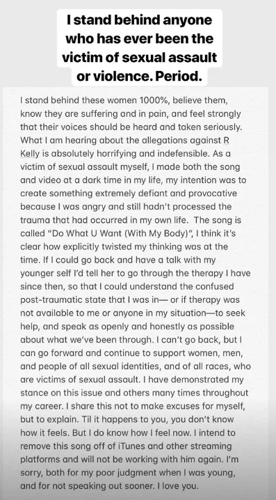 Lady Gaga Will Never Work With R. Kelly Again