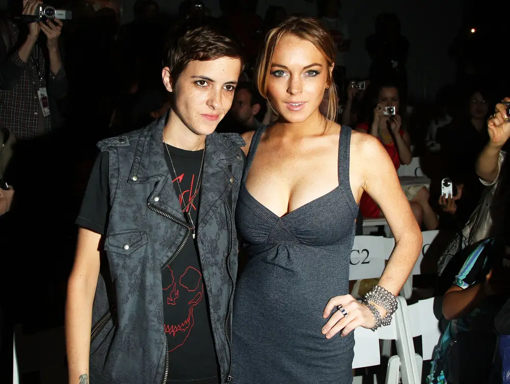 DJ Samantha Ronson and actress Lindsay Lohan