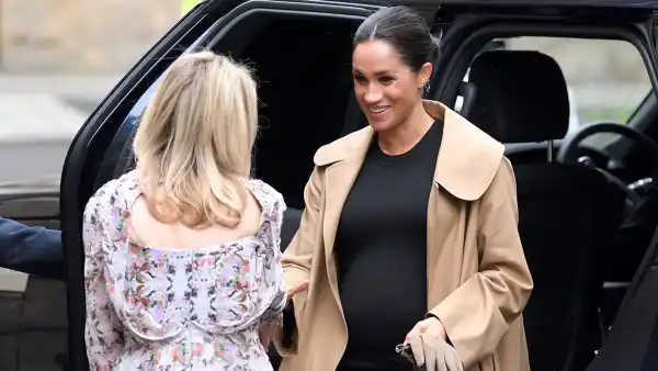 Meghan Markle Wears 218 Hatch Maternity Dress During Her Visit to Smart Works Charity
