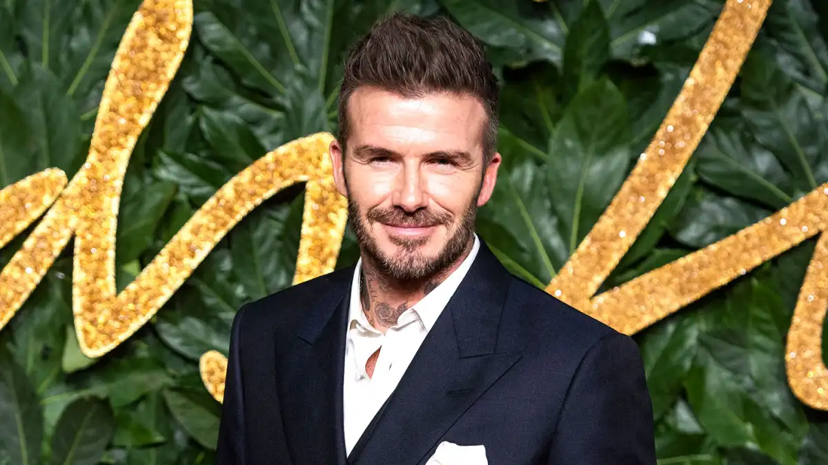 David Beckham Covers Love Magazine In Bright Teal Eyeliner