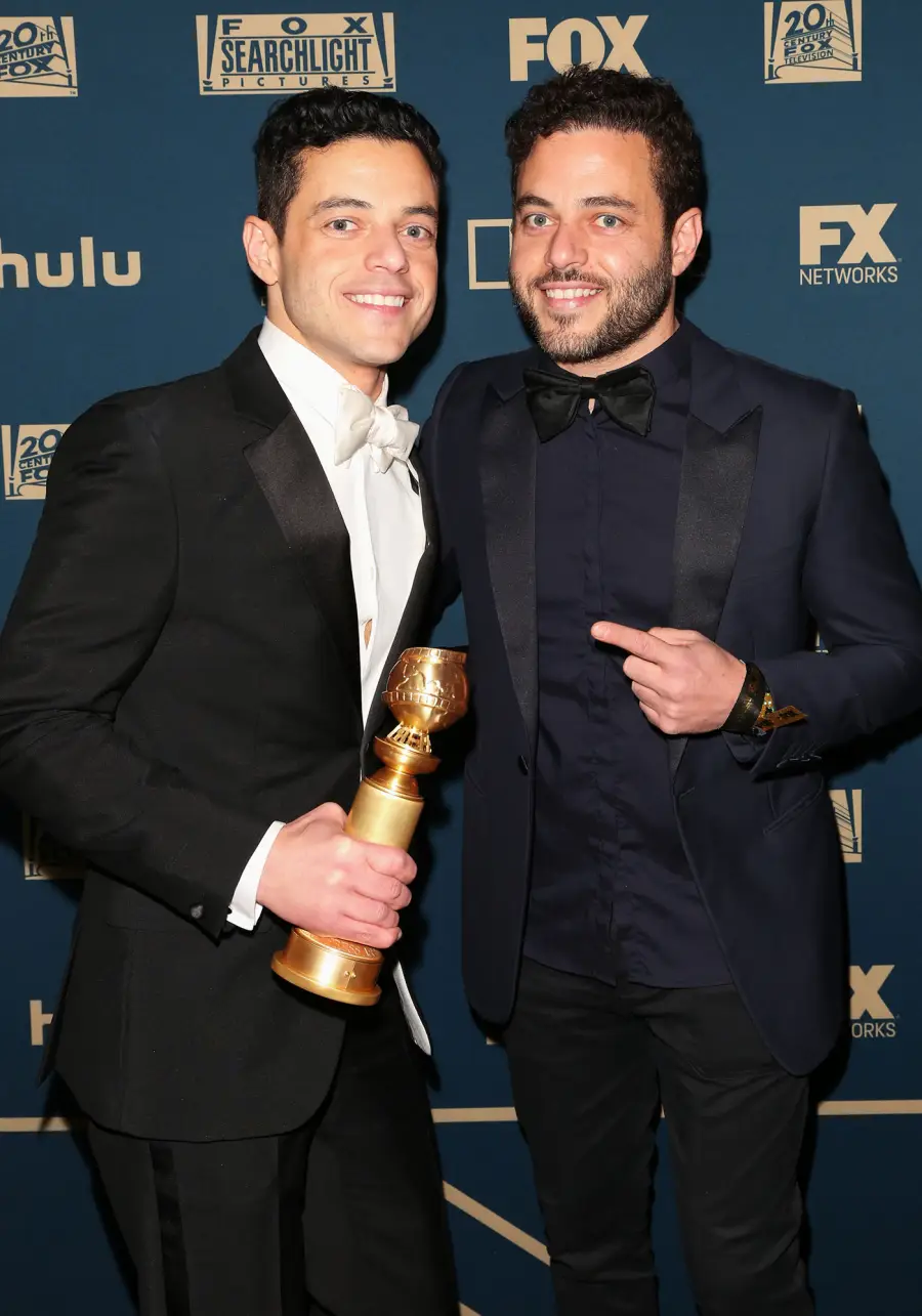 Actor Rami Malek (L) and Sami Malek