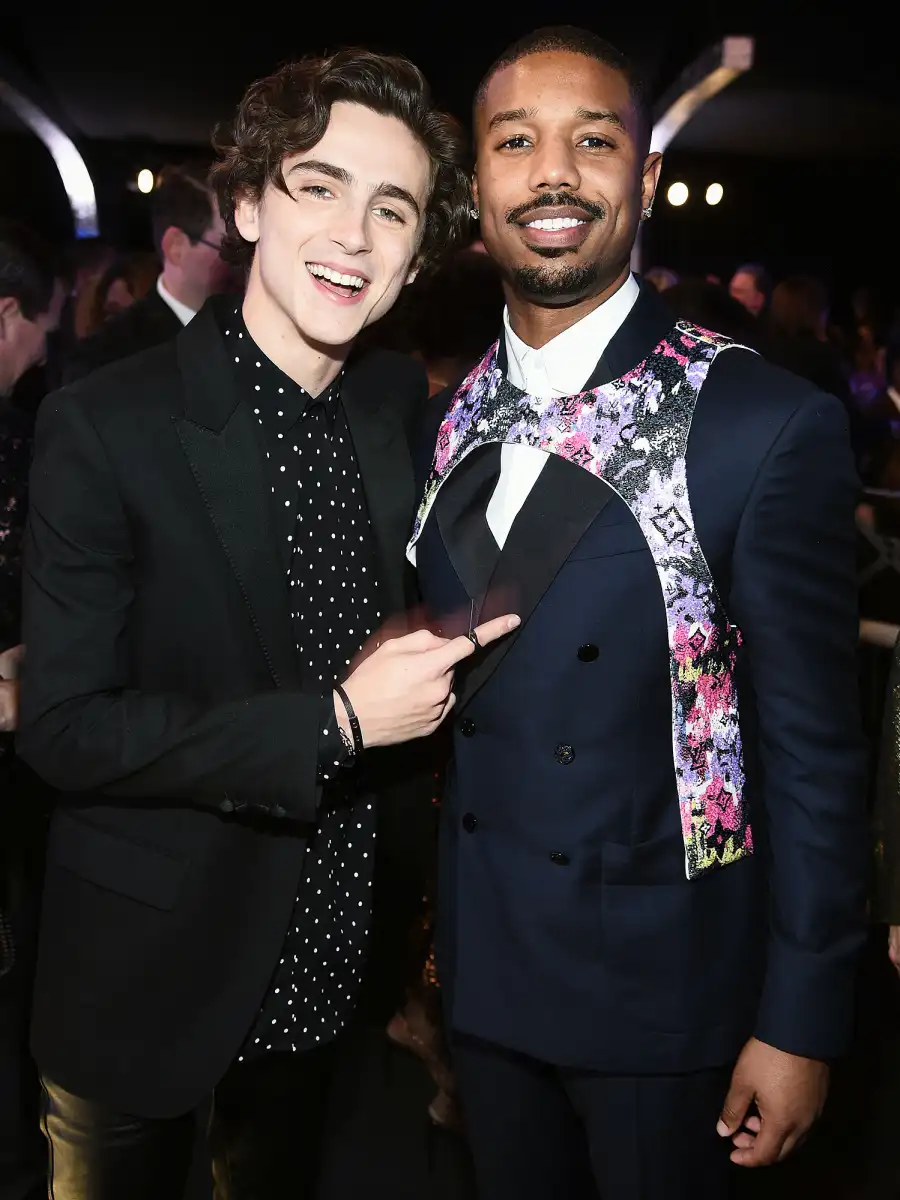 SAG Awards 2019 Inside Photos Timothee Chalamet Michael B. Jordan
