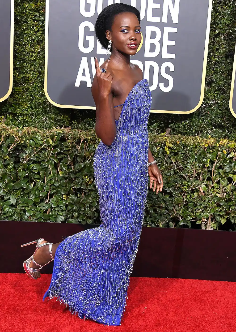 Shop Lupita Nyong Golden Globes 2019 Shoes