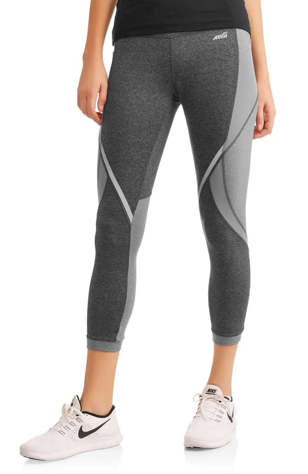 avia crop with mesh insert