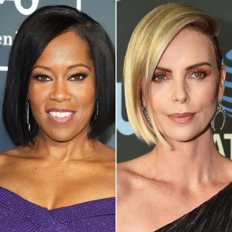 Regina King and Charlize Theron
