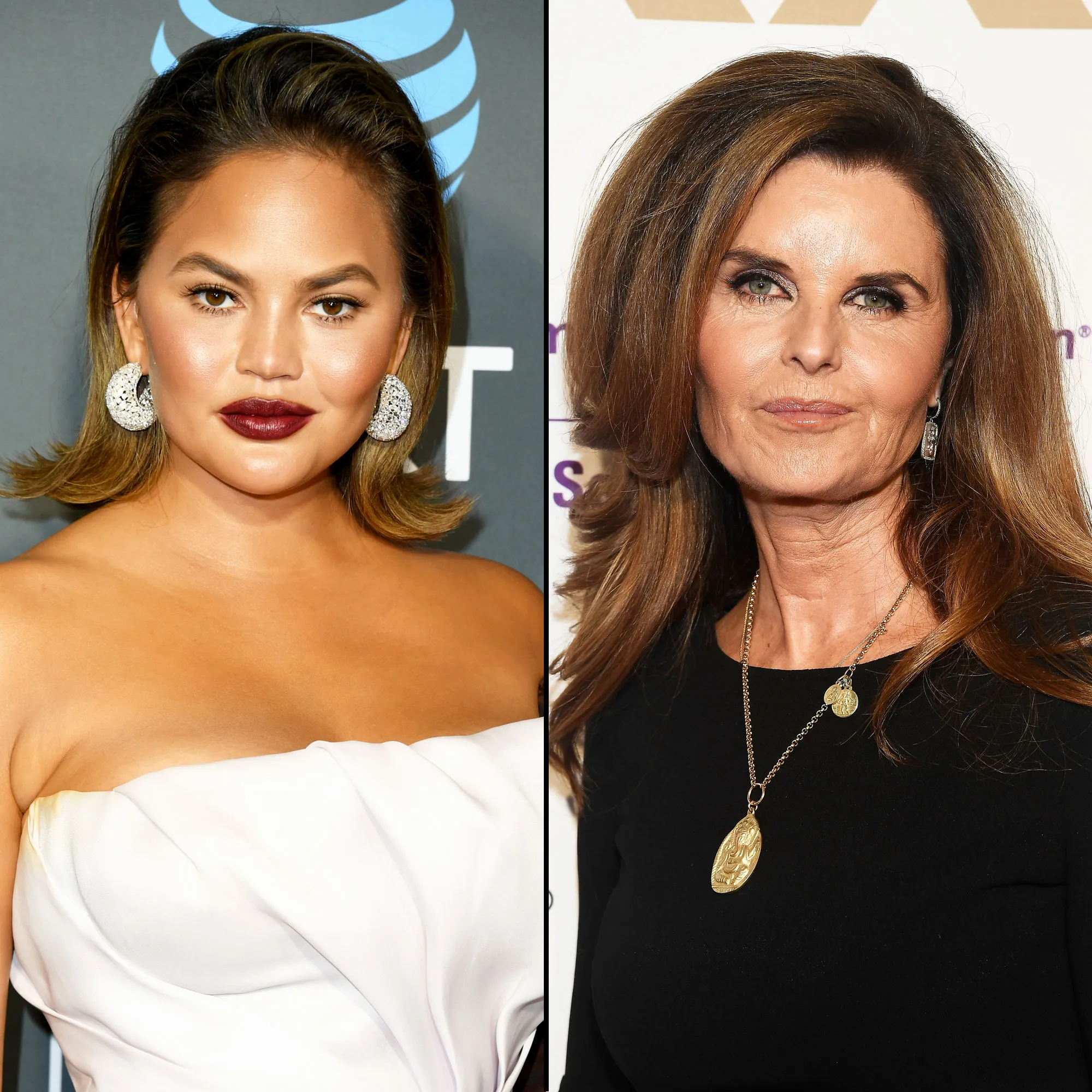Chrissy Teigen and Maria Shriver