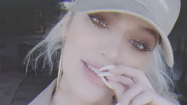 Khloe Kardashian in Kanye for President Baseball hat
