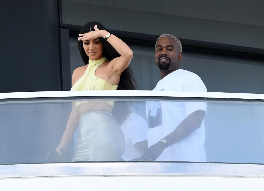 kim kardashian kanye west miami pda