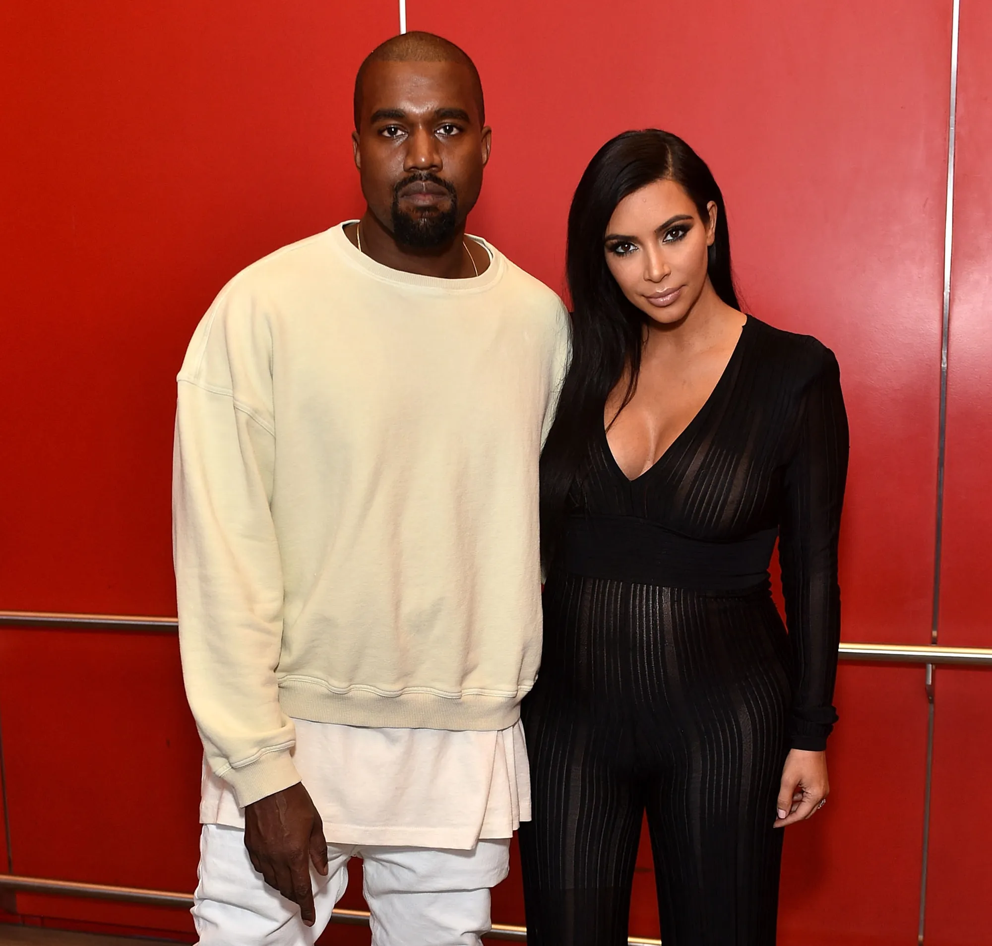 Kayne West and Kim Kardashian