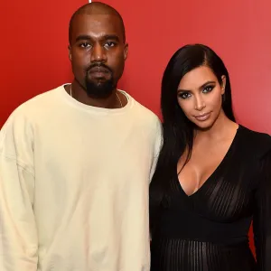 Kayne West and Kim Kardashian