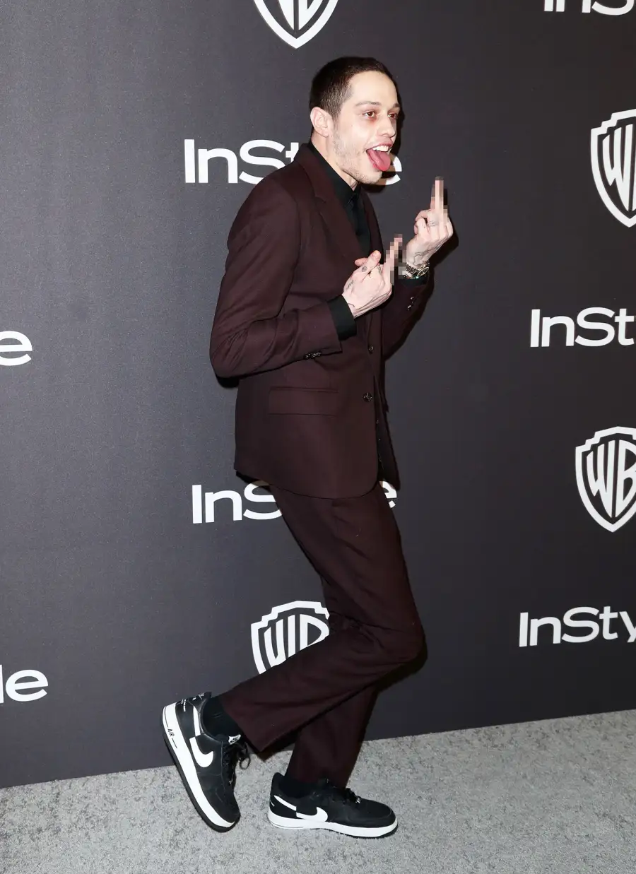 Pete Davidson Parties at Golden Globes With Machine Gun Kelly, Tiffany Haddish