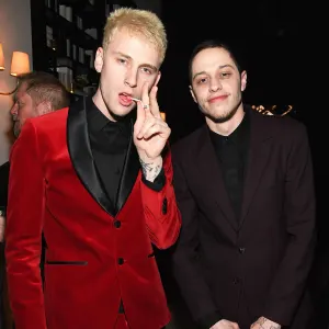 Pete Davidson Parties at Golden Globes With Machine Gun Kelly, Tiffany Haddish