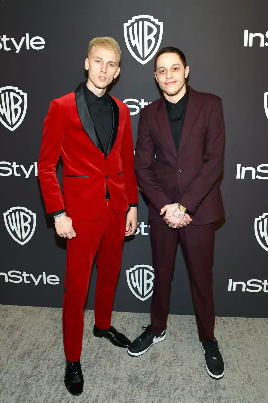 Pete Davidson Parties at Golden Globes With Machine Gun Kelly, Tiffany Haddish