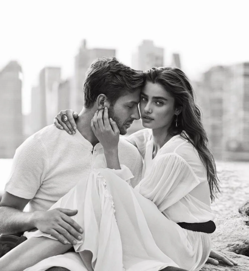Taylor Hill Talks Filming Her Ralph Lauren Fragrance Campaign With Her Boyfriend and Labradoodle