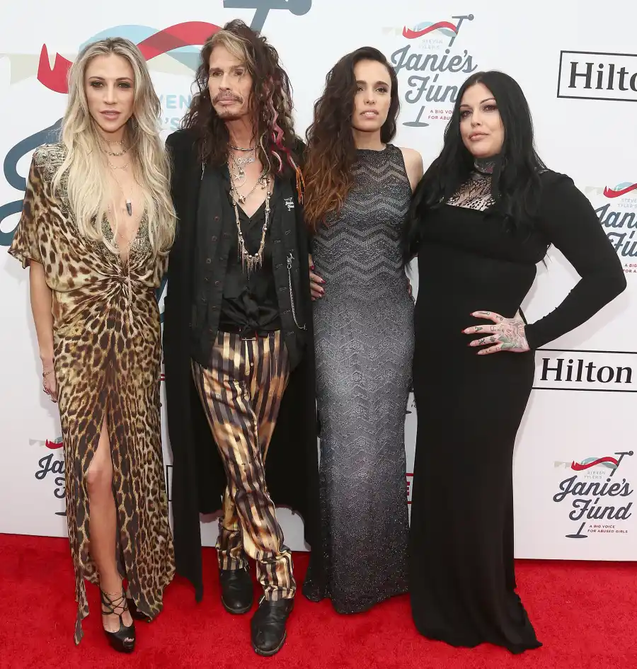 Aimee Preston Steven Tyler Chelsea Tyler Mia Tyler STARS BRINGING FAMILY TO GRAMMYS 2019