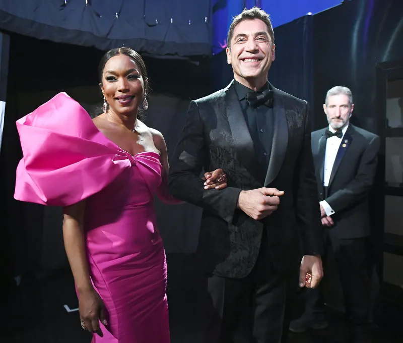Oscars 2019 Backstage Angela Bassett Javier Bardem