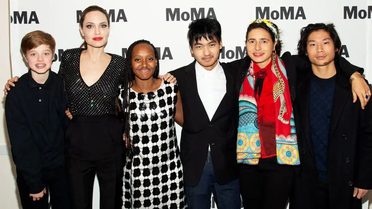 Angelina Jolie Steps Out With Her Kids