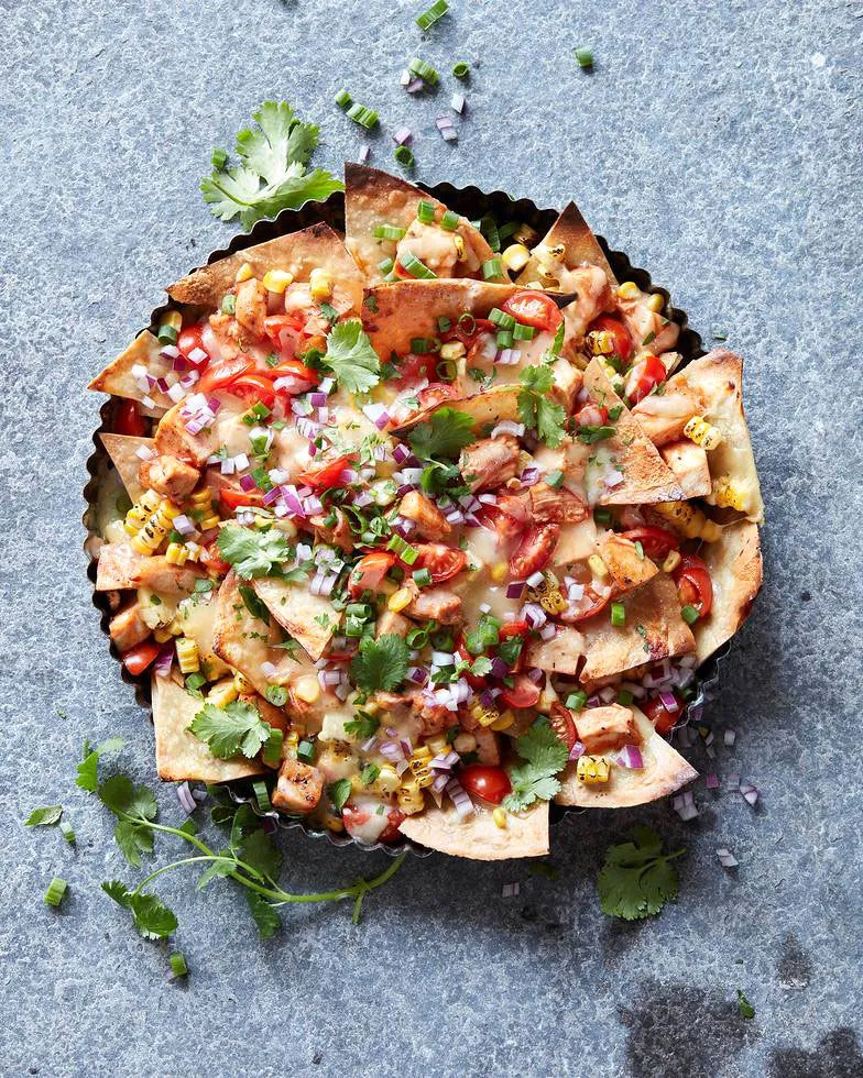 These Fully Loaded BBQ Chicken Nachos Are Ideal for Game Day