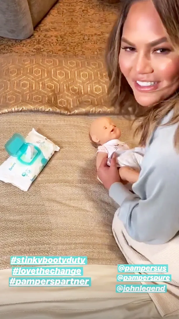Chrissy Teigen Imitates John Legend Super Bowl Commercial