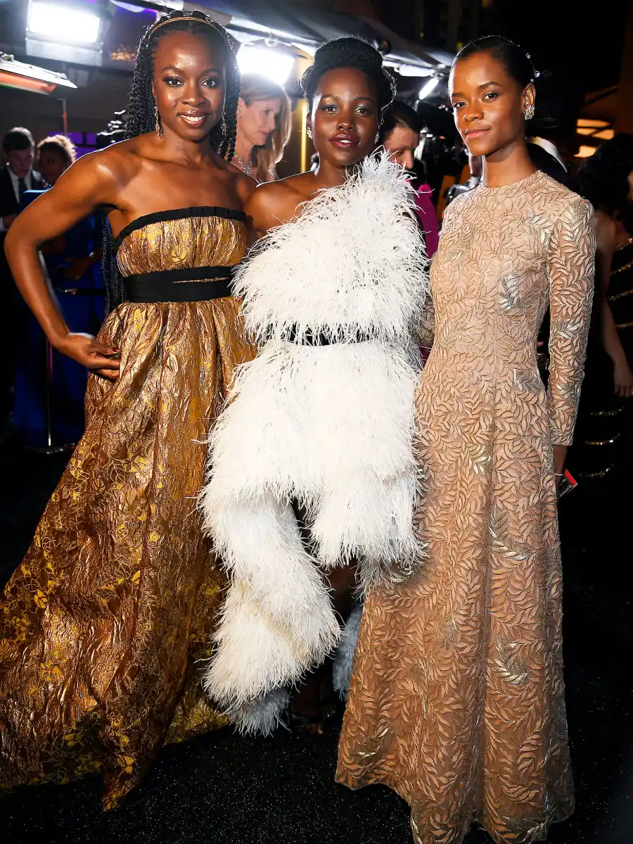 Oscars 2019 Afterparties Danai Gurira Lupita Nyong'o Letitia Wright