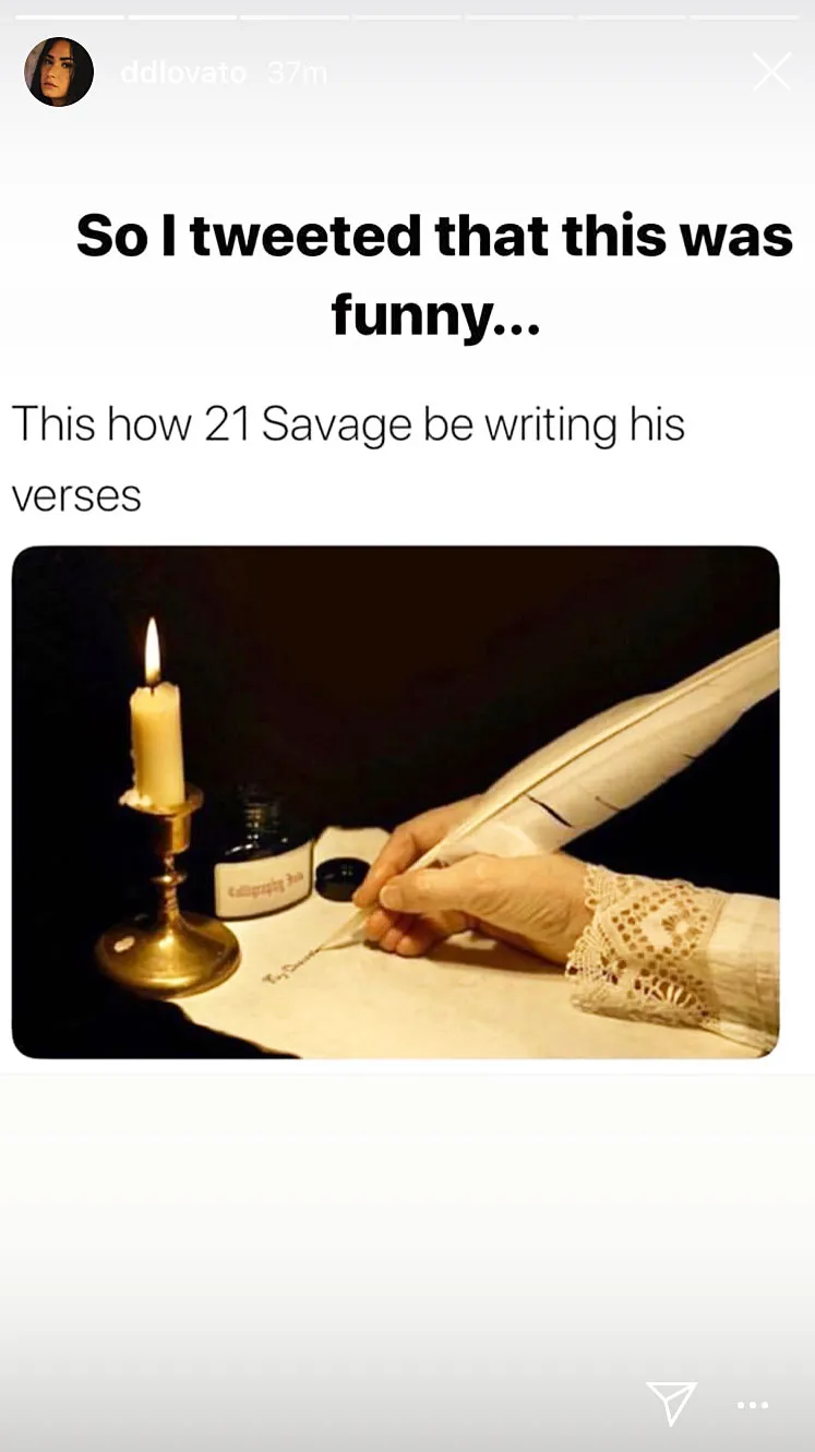 Demi Lovato Quits Twitter 21 Savage Tweet
