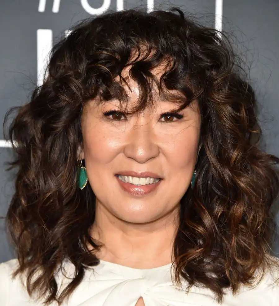 Sandra Oh Celebrity Bangs: Fierce Fringe Inspo For Your Next Haircut