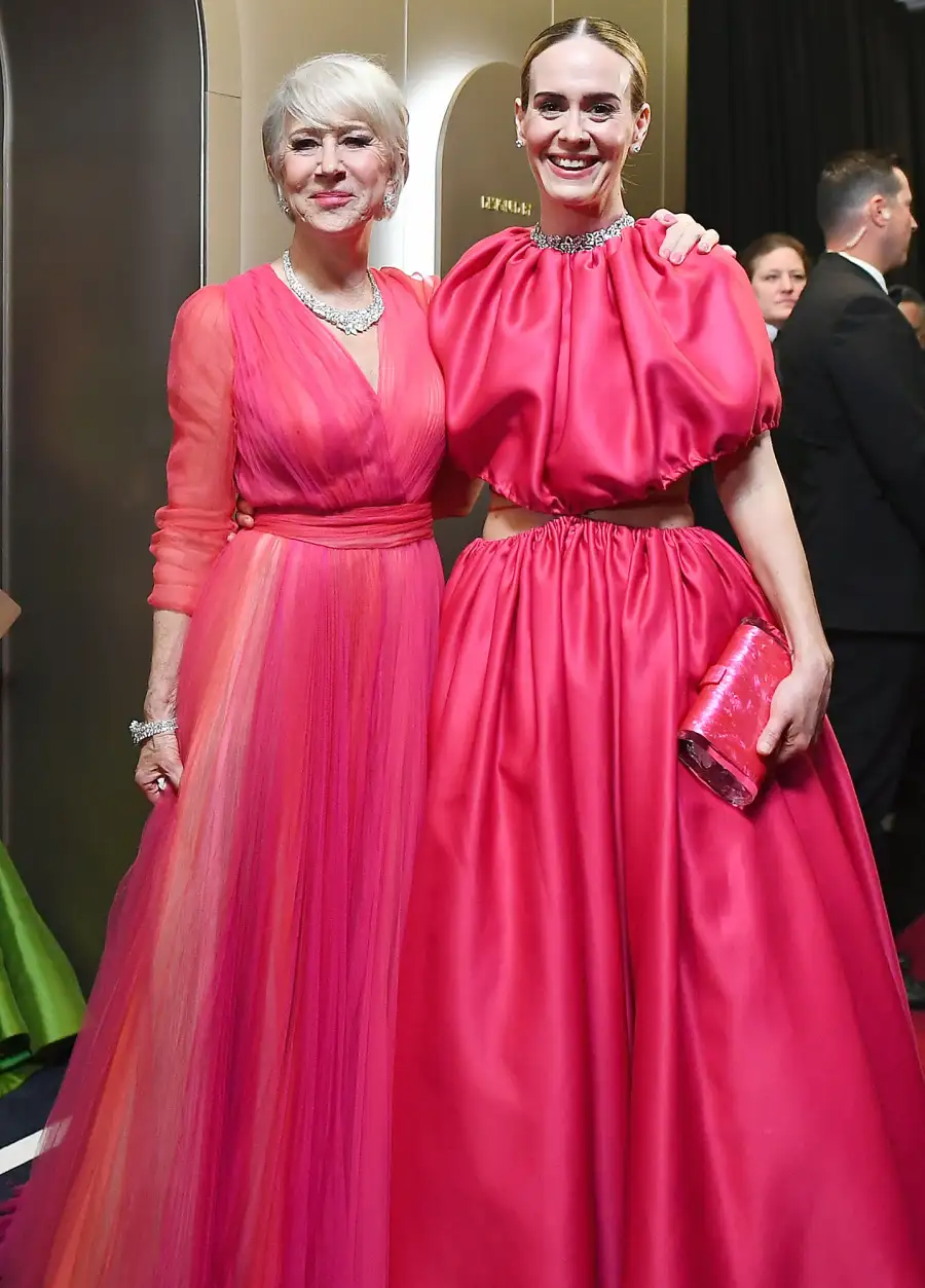 Oscars 2019 Backstage Helen Mirren Sarah Paulson