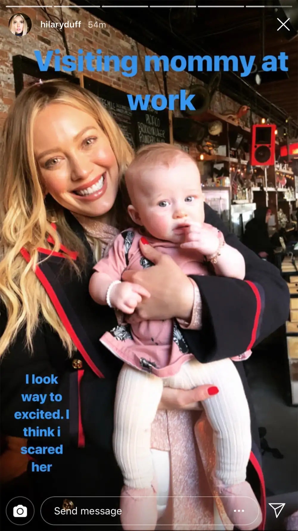 Hilary Duff Brings 3-Month-Old Daughter Banks to &lsquo;Younger&rsquo; Set: &lsquo;I Think I Scared Her&rsquo;