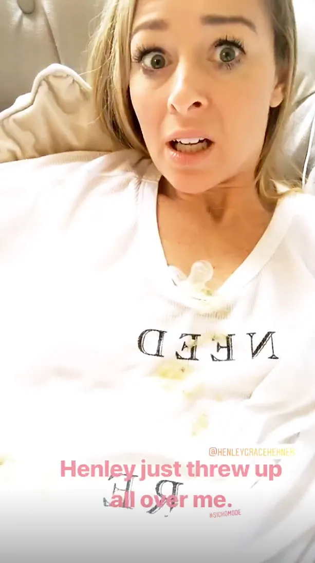 Jamie Otis Daughter Henley Throws Up