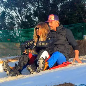 Josh Duhamel, Fergie Reunite for Snow Day With Son Axl