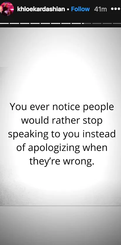 Khloe Kardashian Posts About Infidelity Amid Tristan Thompson Cheating Scandal