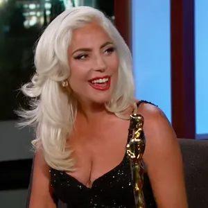 Lady Gaga Reacts Bradley Cooper Romance Rumors Jimmy Kimmel Live