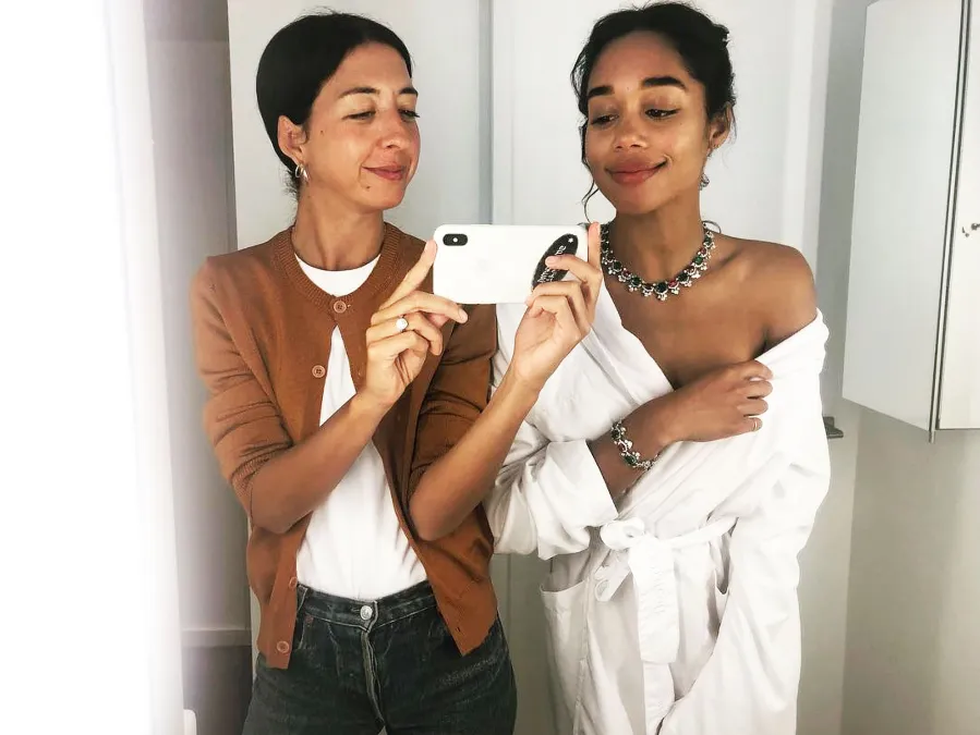 Laura Harrier Stars Getting Ready Oscars 2019