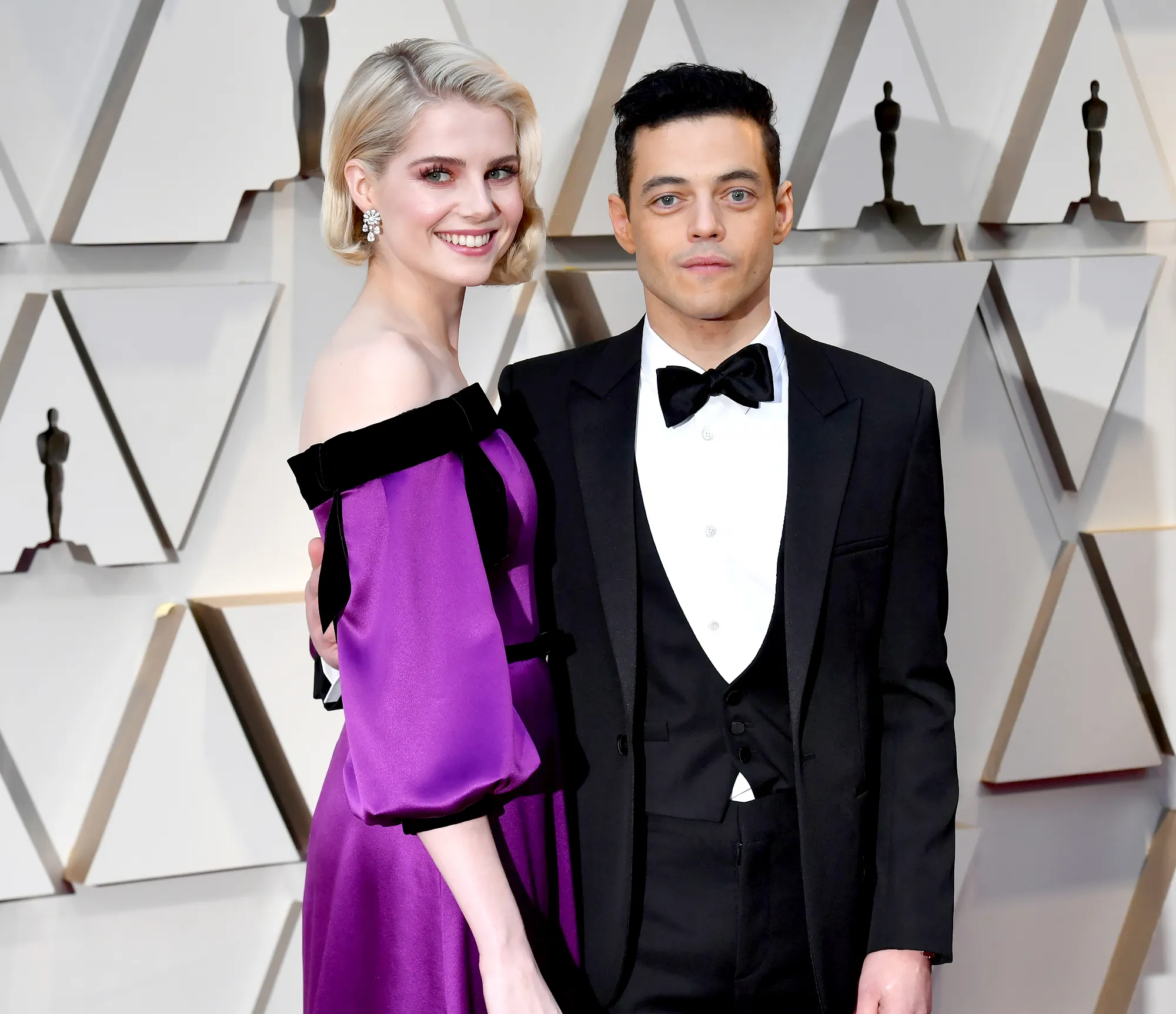Lucy-Boynton-and-Rami-Malek-oscars-2019-2