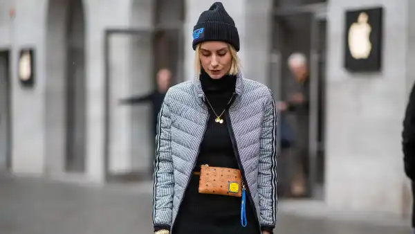 Model in Black Dress