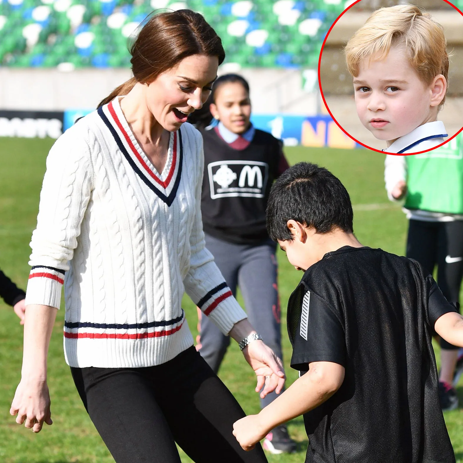 Prince George Duchess Kate Rubbish Soccer