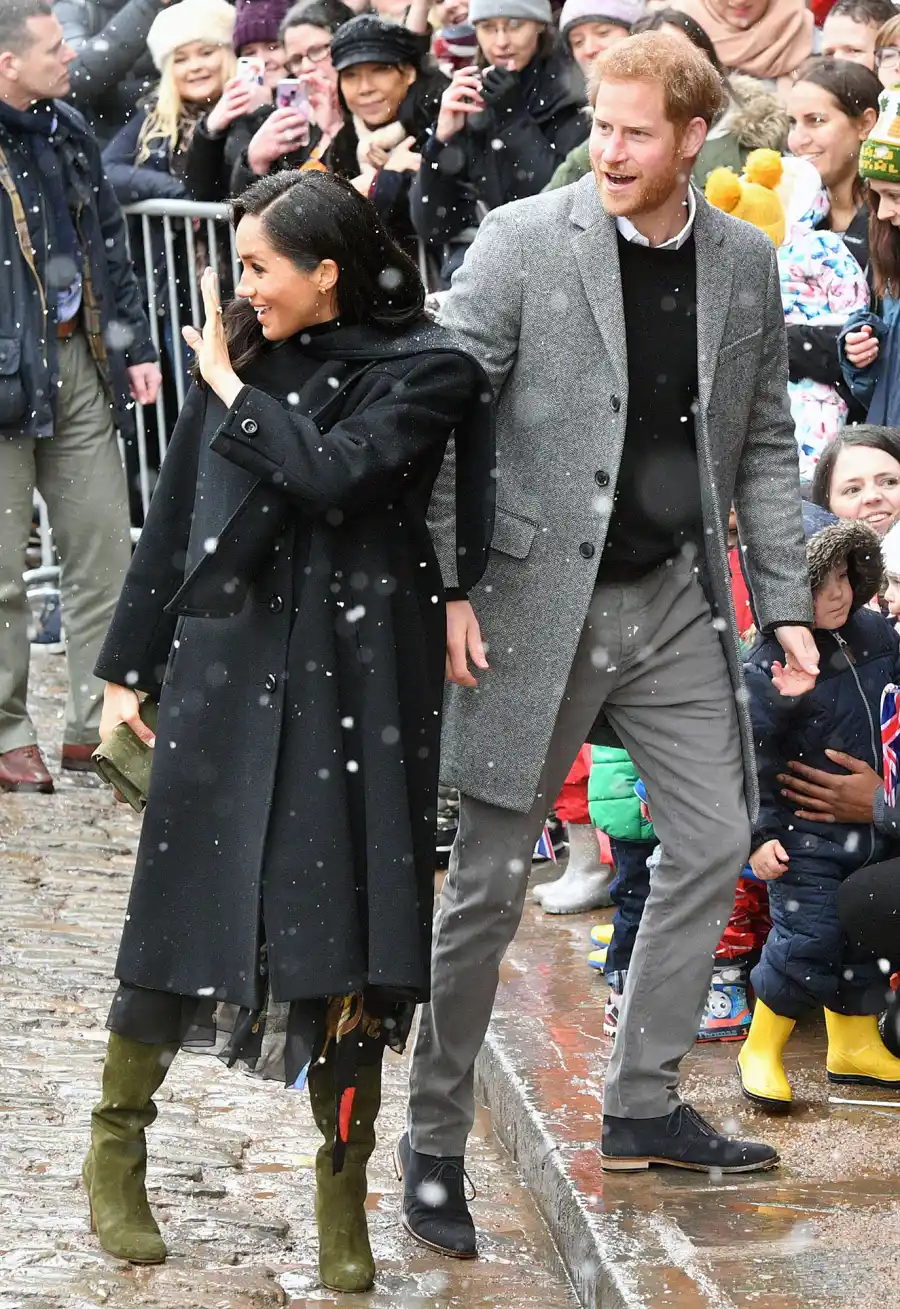 Prince Harry Pregnant Duchess Meghan Snow Bristol