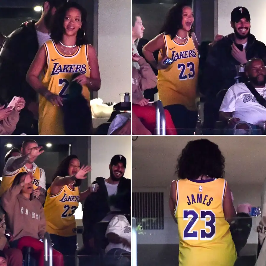 Rihanna Celebrates Her Birthday With Her Boyfriend at Lakers Game